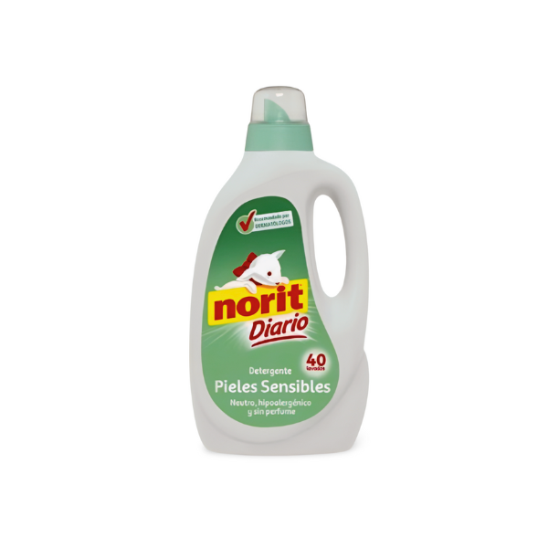 Detergente lavadora - Norit Sensible detergente  40 dosis | Protección total para las pieles más sensibles