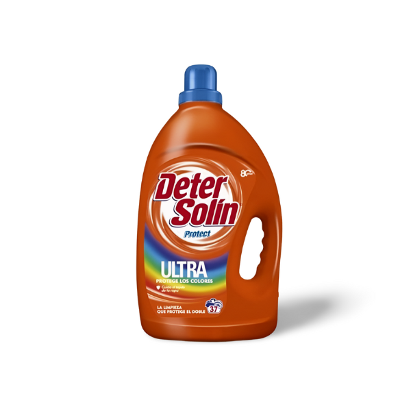Detergente lavadora - Detersolín detergente Ultra Color 37 lavados. | Colores intensos y tejidos cuidados en cada lavado