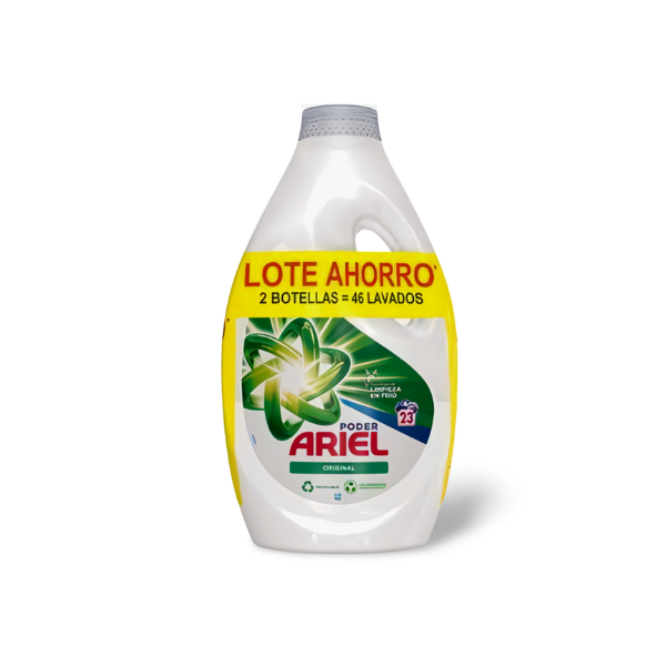Detergente lavadora - Ariel detergente Original 46 lavados PROMOCIÓN | Limpieza impecable incluso en frío
