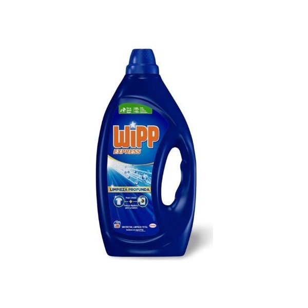 Detergente lavadora - Wipp Express detergente Limpieza Profunda | 28 Dosis | Ropa impecable desde el primer lavado, incluso en manchas difíciles