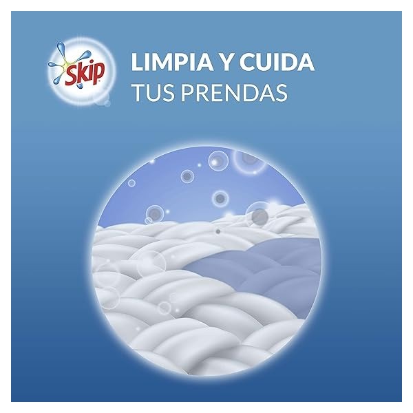 Detergente lavadora - Pack Skip detergente liquido limpieza profunda (caja de 2 unidades) | 120 LAVADOS | Limpieza profunda y frescura duradera en cada lavado