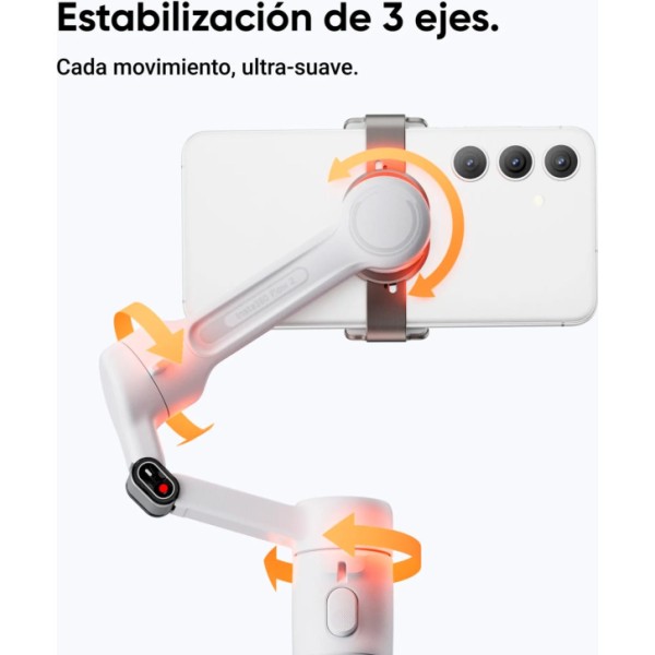 Insta360 flow 2 plus blanco / estabilizador para smartphone